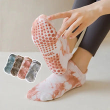 Load image into Gallery viewer, Breathable Tie-Dye Yoga Socks